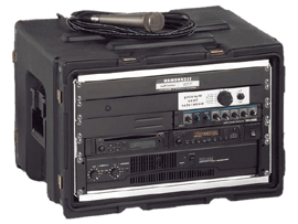 military pa photo - amplifier rack detail